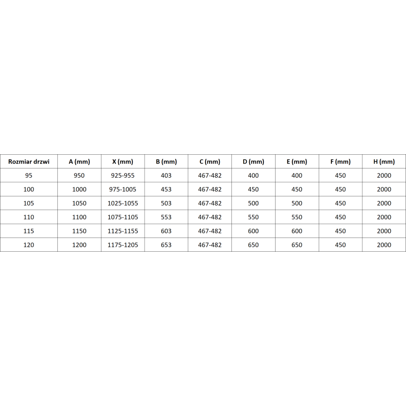 Mexen Mist-B ușă de duș batantă 110 cm, transparentă, cupru periat - 8A2-110-001-65-00