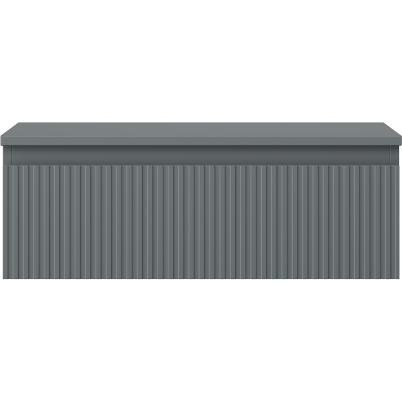 Mexen Rivel mosdó alatti szekrény 70 cm-es lappal, 1 fiók, barázdált, grafit matt - 91A20-07023-1-BFC66