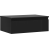 Mexen Rivel dulap baie sub lavoar 70 cm cu blat, 1 sertar, cu nervuri, negru mat - 91A20-07023-1-BFC71