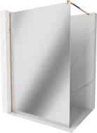 Mexen Kioto Walk-in zuhanyfal 70 x 200 cm, tükör 8 mm, rózsaarany - 800-070-101-60-50
