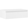 Mexen Rivel dulap baie sub lavoar 80 cm cu blat, 1 sertar, canelat, alb mat - 91A20-08023-1-BFC01