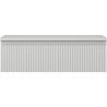 Mexen Rivel dulap baie pentru lavoar 80 cm cu blat, 1 sertar, canelat, gri mat - 91A20-08023-1-BFC62