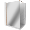 Mexen Kioto perete de duș Walk-in 80 x 200 cm, oglindă 8 mm, aur roz - 800-080-101-60-50