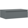 Mexen Rivel dulap baie pentru lavoar 80 cm cu blat, 1 sertar, canelat, grafit mat - 91A20-08023-1-BFC66