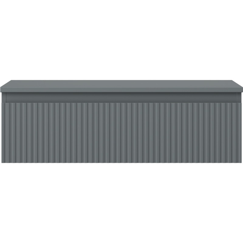 Mexen Rivel dulap baie sub chiuvetă 80 cm cu blat, 1 sertar, canelat, grafit mat - 91A20-08023-1-BFC66