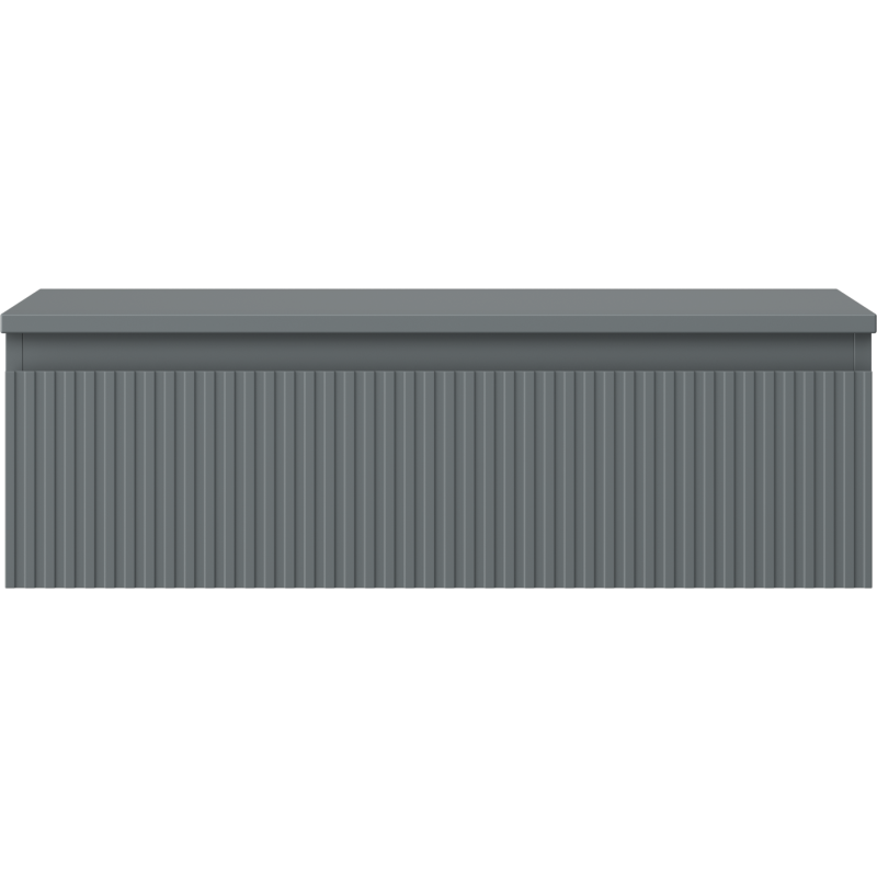 Mexen Rivel dulap baie sub lavoar 80 cm cu blat, 1 sertar, riglat, grafit mat - 91A20-08023-1-BFC66