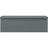 Mexen Rivel dulap baie pentru lavoar 80 cm cu blat, 1 sertar, canelat, grafit mat - 91A20-08023-1-BFC66