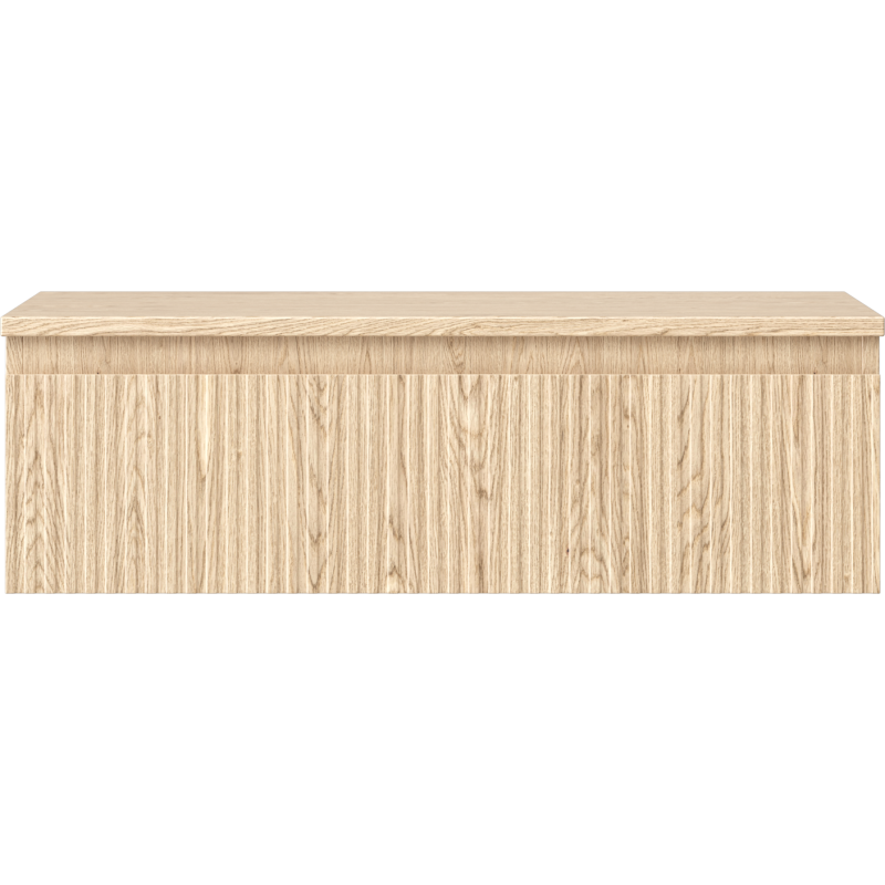 Mexen Rivel dulap de baie sub lavoar 80 cm cu blat, 1 sertar, canelat, stejar - 91A20-08023-1-BFC81