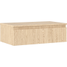 Mexen Rivel dulap baie sub lavoar 80 cm cu blat, 1 sertar, canelat, stejar - 91A20-08023-1-BFC81