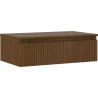 Mexen Rivel dulap baie sub lavoar 80 cm cu blat, 1 sertar, canelat, nuc - 91A20-08023-1-BFC86