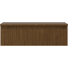 Mexen Rivel dulap baie sub lavoar 80 cm cu blat, 1 sertar, canelat, nuc - 91A20-08023-1-BFC86