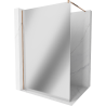 Mexen Kioto perete de duș Walk-in 100 x 200 cm, oglindă 8 mm, aur roz - 800-100-101-60-50