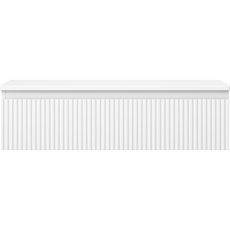 Mexen Rivel dulap baie sub chiuvetă de 90 cm cu blat, 1 sertar, canelat, alb mat - 91A20-09023-1-BFC01