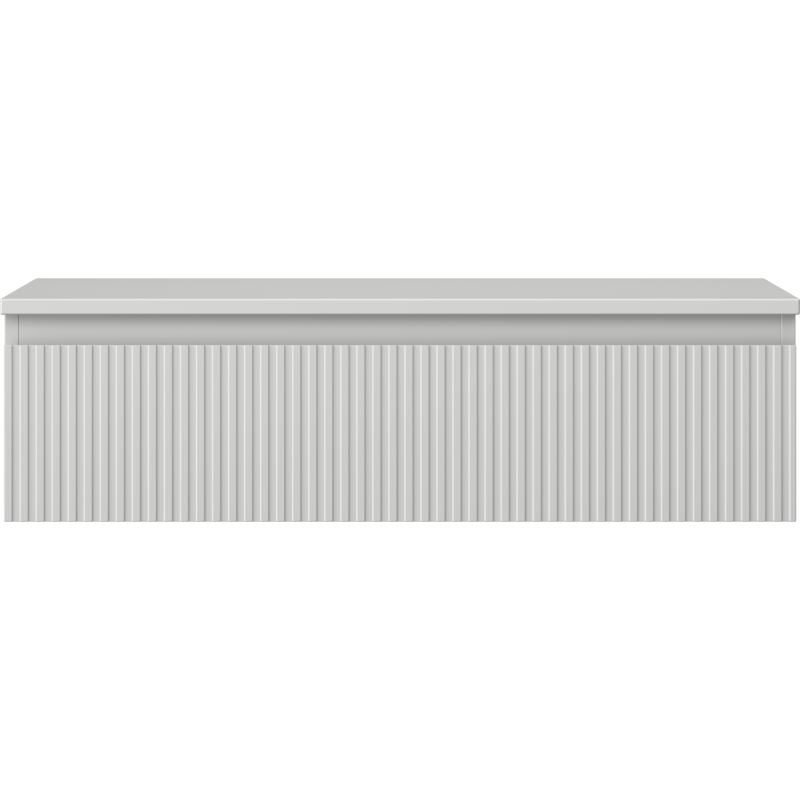 Mexen Rivel dulap baie sub lavoar 90 cm cu blat, 1 sertar, canelat, gri mat - 91A20-09023-1-BFC62