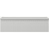 Mexen Rivel dulap baie pentru lavoar 90 cm cu blat, 1 sertar, canelat, gri mat - 91A20-09023-1-BFC62