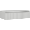 Mexen Rivel dulap baie pentru lavoar 90 cm cu blat, 1 sertar, canelat, gri mat - 91A20-09023-1-BFC62