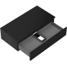 Mexen Rivel dulap baie sub chiuvetă 90 cm cu blat, 1 sertar, canelat, negru mat - 91A20-09023-1-BFC71