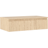 Mexen Rivel dulap baie sub chiuvetă 90 cm cu blat, 1 sertar, canelat, stejar - 91A20-09023-1-BFC81