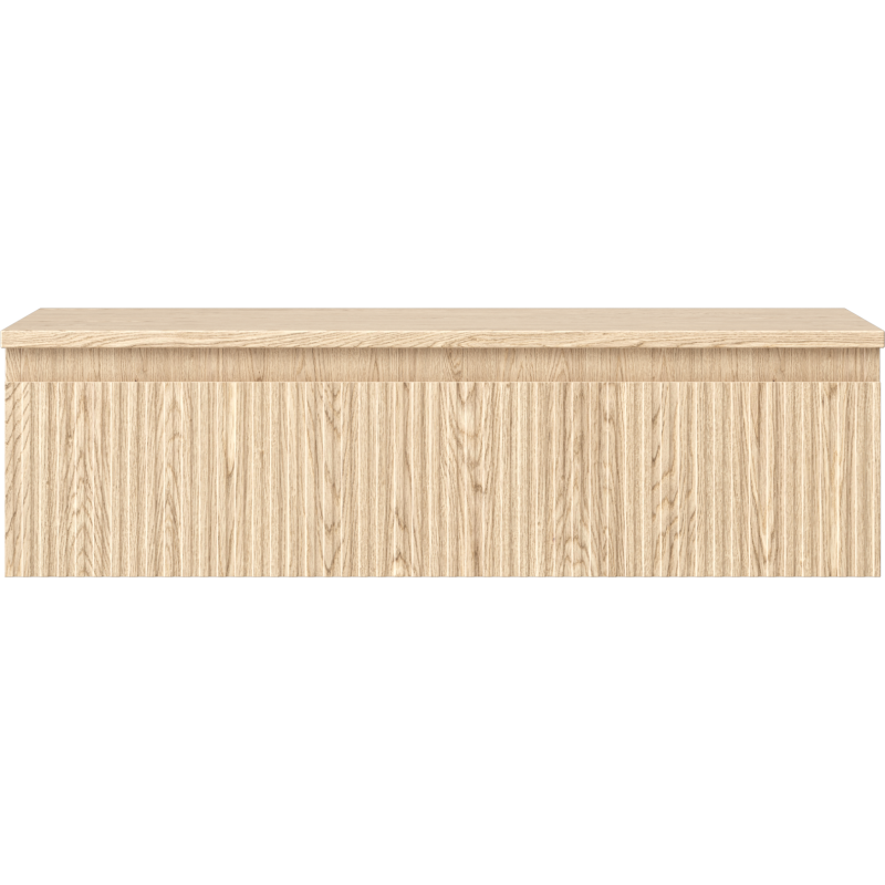 Mexen Rivel dulap de baie sub chiuvetă 90 cm cu blat, 1 sertar, riflat, stejar - 91A20-09023-1-BFC81