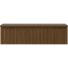 Mexen Rivel dulap baie sub lavoar 90 cm cu blat, 1 sertar, canelat, nuc - 91A20-09023-1-BFC86