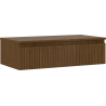 Mexen Rivel dulap baie sub lavoar 90 cm cu blat, 1 sertar, canelat, nuc - 91A20-09023-1-BFC86