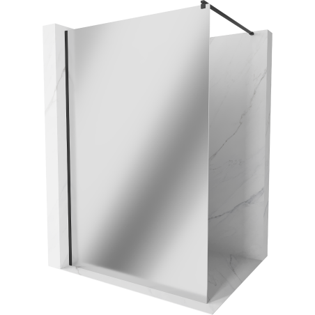 Mexen Kioto Walk-in zuhanyfal 80 x 200 cm, tükör 8 mm, fekete - 800-080-101-70-50