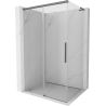 Mexen Rox L tolóajtós zuhanykabin 120 x 95 cm, átlátszó, gun metal - 8C2L-120-095-95-00