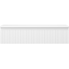 Mexen Rivel dulap lavoar baie 100 cm cu blat, 1 sertar, canelat, alb mat - 91A20-10023-1-BFC01