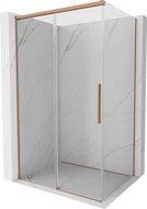 Mexen Rox cabină de duș glisantă 130 x 70 cm, transparentă, cupru periat - 8C2-130-070-65-00