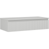 Mexen Rivel dulap baie sub lavoar 100 cm cu blat, 1 sertar, striat, gri mat - 91A20-10023-1-BFC62