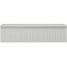Mexen Rivel dulap baie sub lavoar 100 cm cu blat, 1 sertar, striat, gri mat - 91A20-10023-1-BFC62