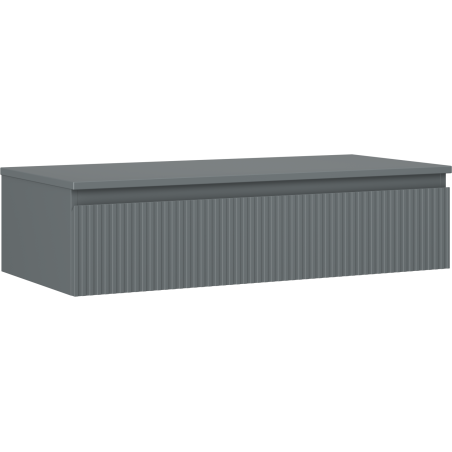 Mexen Rivel dulap de baie sub lavoar 100 cm cu blat, 1 sertar, canelat, grafit mat - 91A20-10023-1-BFC66