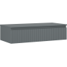 Mexen Rivel dulap baie sub chiuvetă 100 cm cu blat, 1 sertar, canelat, grafit mat - 91A20-10023-1-BFC66