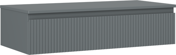 Mexen Rivel dulap de baie sub lavoar 100 cm cu blat, 1 sertar, canelat, grafit mat - 91A20-10023-1-BFC66