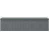 Mexen Rivel dulap baie sub chiuvetă 100 cm cu blat, 1 sertar, canelat, grafit mat - 91A20-10023-1-BFC66