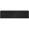 Mexen Rivel dulap baie sub chiuvetă 100 cm cu blat, 1 sertar, canelat, negru mat - 91A20-10023-1-BFC71