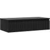 Mexen Rivel dulap baie sub lavoar 100 cm cu blat, 1 sertar, canelat, negru mat - 91A20-10023-1-BFC71