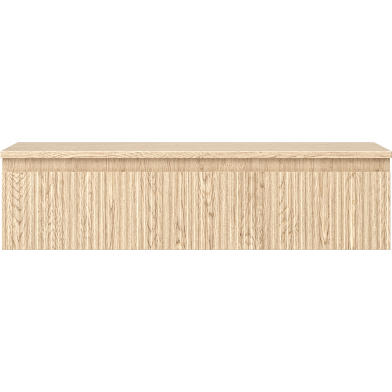 Mexen Rivel dulap baie sub lavoar 100 cm cu blat, 1 sertar, canelat, stejar - 91A20-10023-1-BFC81