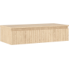 Mexen Rivel dulap baie pentru montaj sub lavoar 100 cm cu blat, 1 sertar, cu caneluri, stejar - 91A20-10023-1-BFC81
