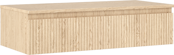 Mexen Rivel dulap baie sub lavoar 100 cm cu blat, 1 sertar, canelat, stejar - 91A20-10023-1-BFC81