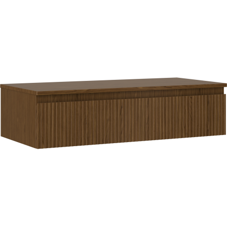 Mexen Rivel dulap baie sub chiuvetă 100 cm cu blat, 1 sertar, șanfrenat, nuc - 91A20-10023-1-BFC86