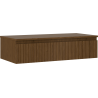 Mexen Rivel fürdőszobai szekrény mosdó alá, 100 cm, lappal, 1 fiók, bordázott, dió - 91A20-10023-1-BFC86