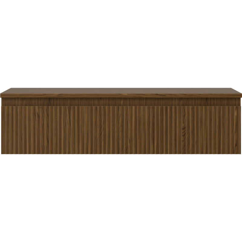 Mexen Rivel dulap baie sub chiuvetă 100 cm cu blat, 1 sertar, șanfrenat, nuc - 91A20-10023-1-BFC86