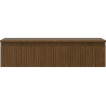 Mexen Rivel dulap pentru baie sub chiuvetă 100 cm cu blat, 1 sertar, șanțuri, nuc - 91A20-10023-1-BFC86