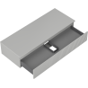 Mexen Rivel dulap baie pentru lavoar 120 cm cu blat, 1 sertar, canelat, gri mat - 91A20-12023-1-BFC62