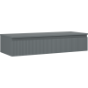 Mexen Rivel dulap de baie sub lavoar 120 cm cu blat, 1 sertar, canelat, grafit mat - 91A20-12023-1-BFC66