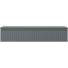 Mexen Rivel dulap de baie sub lavoar 120 cm cu blat, 1 sertar, canelat, grafit mat - 91A20-12023-1-BFC66