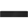Mexen Rivel dulap baie sub lavoar 120 cm cu blat, 1 sertar, canelat, negru mat - 91A20-12023-1-BFC71