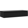 Mexen Rivel dulap baie sub lavoar 120 cm cu blat, 1 sertar, canelat, negru mat - 91A20-12023-1-BFC71
