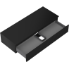 Mexen Rivel dulap baie sub lavoar 120 cm cu blat, 1 sertar, canelat, negru mat - 91A20-12023-1-BFC71